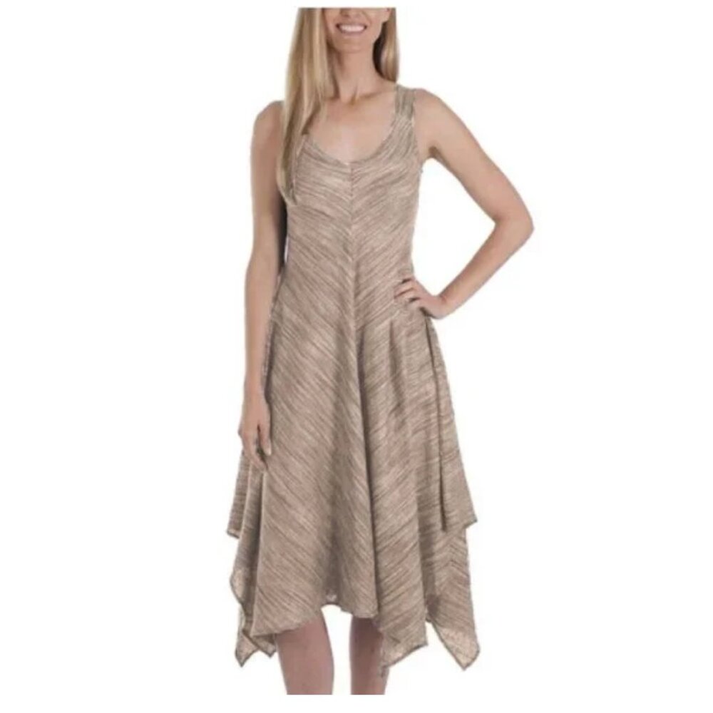 ever New with Tags (NWT) Linen Blend Hanky Hem Dress, Size Large